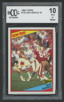 Dan Marino 1984 Topps IR #124 (BCCG 10) at PristineAuction.com