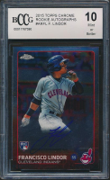 Francisco Lindor 2015 Topps Chrome Rookie Autographs #ARFL RC (BCCG 10) at PristineAuction.com