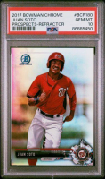 Juan Soto 2017 Bowman Chrome Prospects Refractor #BCP180 (PSA 10) at PristineAuction.com