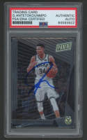 Giannis Antetokounmpo Signed 2018 Panini National Convention VIP #61 (PSA) at PristineAuction.com
