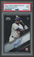 Yordan Alvarez 2020 Topps Chrome Black Autographs #YA (PSA 9) at PristineAuction.com