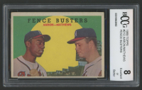 Hank Aaron / Eddie Mathews 1959 Topps #212 Fence Busters (BCCG 8) at PristineAuction.com