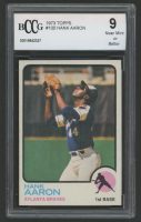 1973 Topps Hank Aaron #100 (BCCG 9) at PristineAuction.com