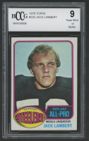 Jack Lambert 1976 Topps #220 AP RC (BCCG 9) at PristineAuction.com