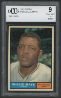 Willie Mays 1961 Topps #150 (BCCG 9) at PristineAuction.com
