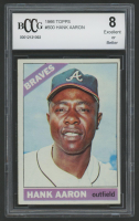 Hank Aaron 1966 Topps #500 (BCCG 8) at PristineAuction.com