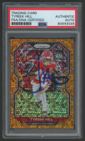 Tyreek Hill Signed 2020 Panini Prizm Prizms Orange Disco #120 (PSA) at PristineAuction.com