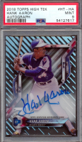 Hank Aaron 2018 Topps High Tek Autographs #HTHA (PSA 9) at PristineAuction.com