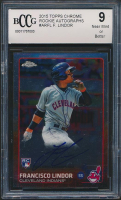 Francisco Lindor 2015 Topps Chrome Rookie Autographs #ARFL RC (BCCG 9) at PristineAuction.com