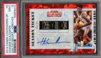 Hakeem Olajuwon 2019-20 Panini Contenders Draft Picks Season Ticket Autographs Cracked Ice Ticket #6 #3/23 (PSA 9) at PristineAuction.com