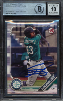 Julio Rodriguez Signed 2019 Bowman Draft #BD60 (BGS) at PristineAuction.com