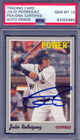 Julio Rodriguez Signed 2019 Topps Heritage Minors #121 (PSA | Autograph Graded 10) at PristineAuction.com