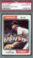 Al Kaline Signed 1974 Topps #215 (PSA) at PristineAuction.com