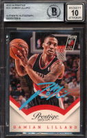 Damian Lillard Signed 2013-14 Prestige #131 (BGS | Autograph Graded 10) at PristineAuction.com