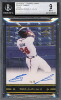 Ronald Acuna Jr. 2018 Leaf Ultimate Draft '91 Leaf Rookie Gold #GLRRA1 #2/25 (BGS 9 | Autograph Graded 10) at PristineAuction.com
