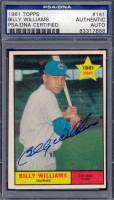 Billy Williams Signed 1961 Topps #141 RC (PSA) at PristineAuction.com