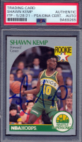 Shawn Kemp Signed 1990-91 Hoops #279 RC (PSA) at PristineAuction.com