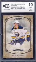 Jack Eichel 2015-16 Upper Deck Champ's Gold Variant Back #314 SP (BCCG 10) at PristineAuction.com