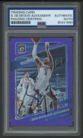 Shai Gilgeous-Alexander Signed 2021-22 Donruss Optic Purple #147 (PSA) at PristineAuction.com