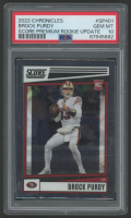 Brock Purdy 2022 Panini Chronicles Score Premium Rookies #SP401 RC (PSA 10) at PristineAuction.com