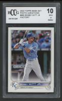 Bobby Witt Jr. 2022 Topps Base Set Photo Variations #660 FACTORY RC (BCCG 10) at PristineAuction.com