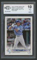 Bobby Witt Jr. 2022 Topps Base Set Photo Variations #660 FACTORY RC (BCCG 10) at PristineAuction.com