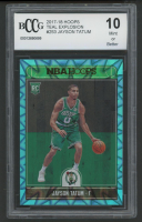 Jayson Tatum 2017-18 Hoops Teal Explosion #253 RC (BCCG 10) at PristineAuction.com