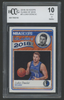 Luka Doncic 2018-19 Hoops Class of 2018 #3 RC (BCCG 10) at PristineAuction.com
