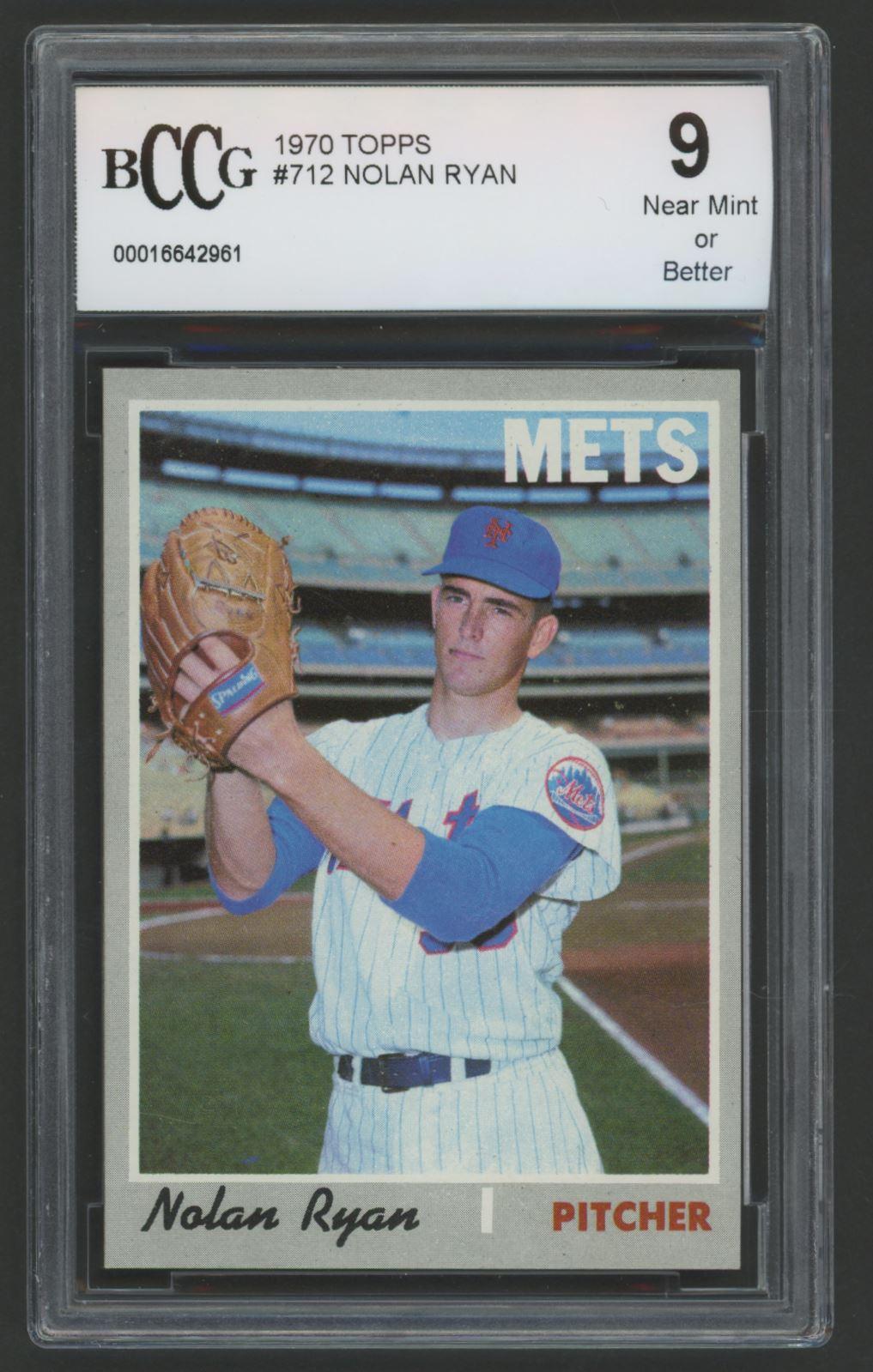 Nolan Ryan 1970 Topps #712 (BCCG 9) at PristineAuction.com Nolan Ryan 1970 Topps #712 (BCCG 9) at PristineAuction.com