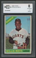 Willie Mays 1966 Topps #1 (BCCG 8) at PristineAuction.com