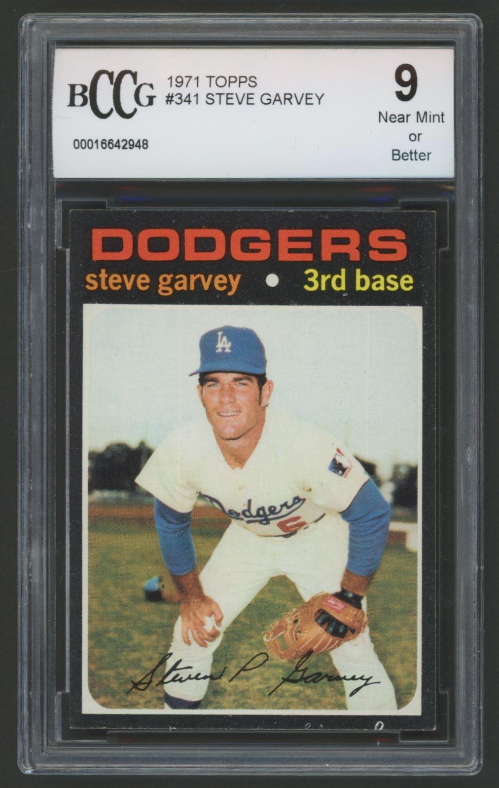 Steve Garvey 1971 Topps #341 RC (BCCG 9) at PristineAuction.com Steve Garvey 1971 Topps #341 RC (BCCG 9) at PristineAuction.com