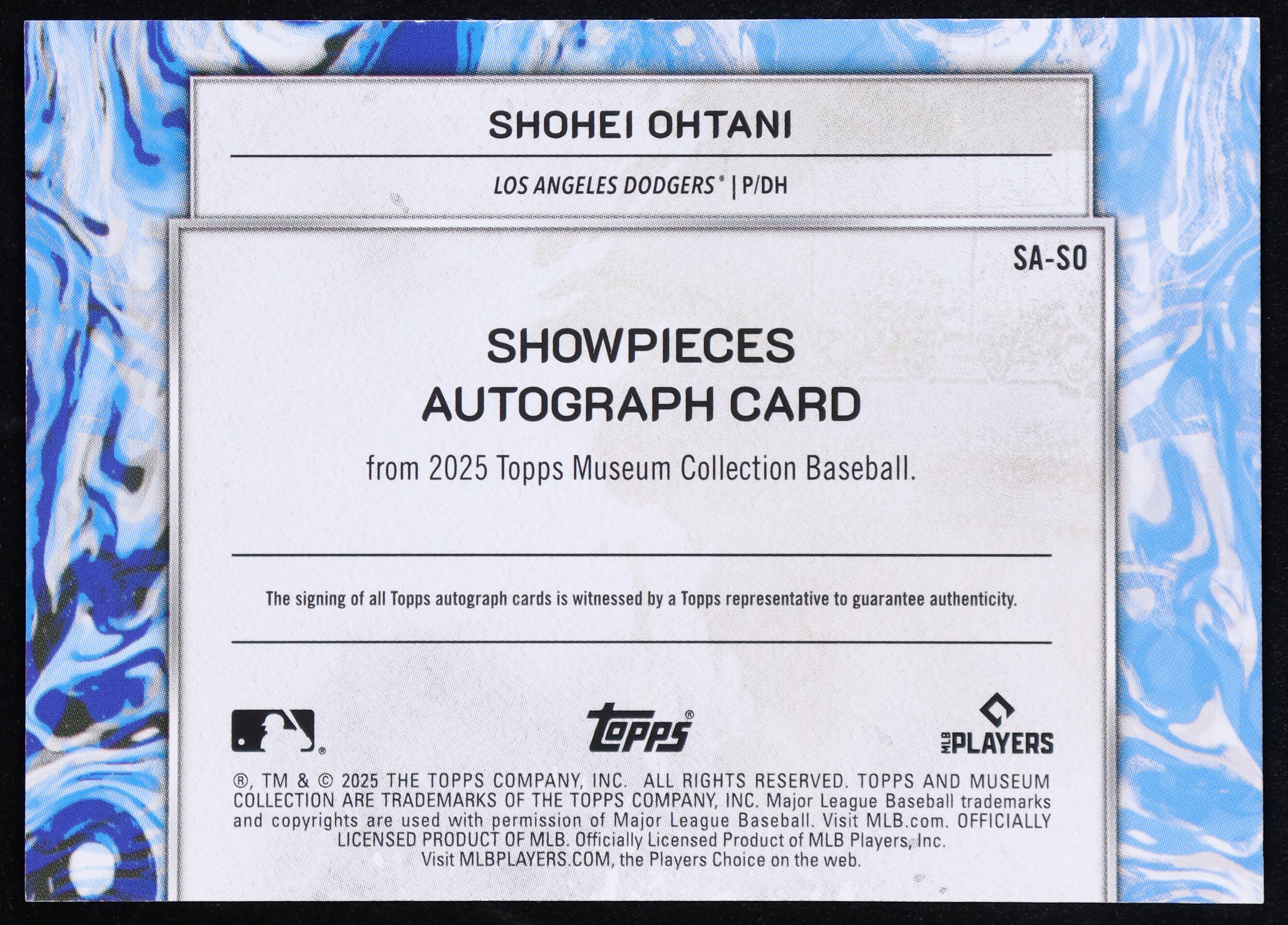 Shohei Ohtani 2025 Topps Museum Collection Showpieces Autographs #SASO #7/10 at PristineAuction.com Shohei Ohtani 2025 Topps Museum Collection Showpieces Autographs #SASO #7/10 at PristineAuction.com
