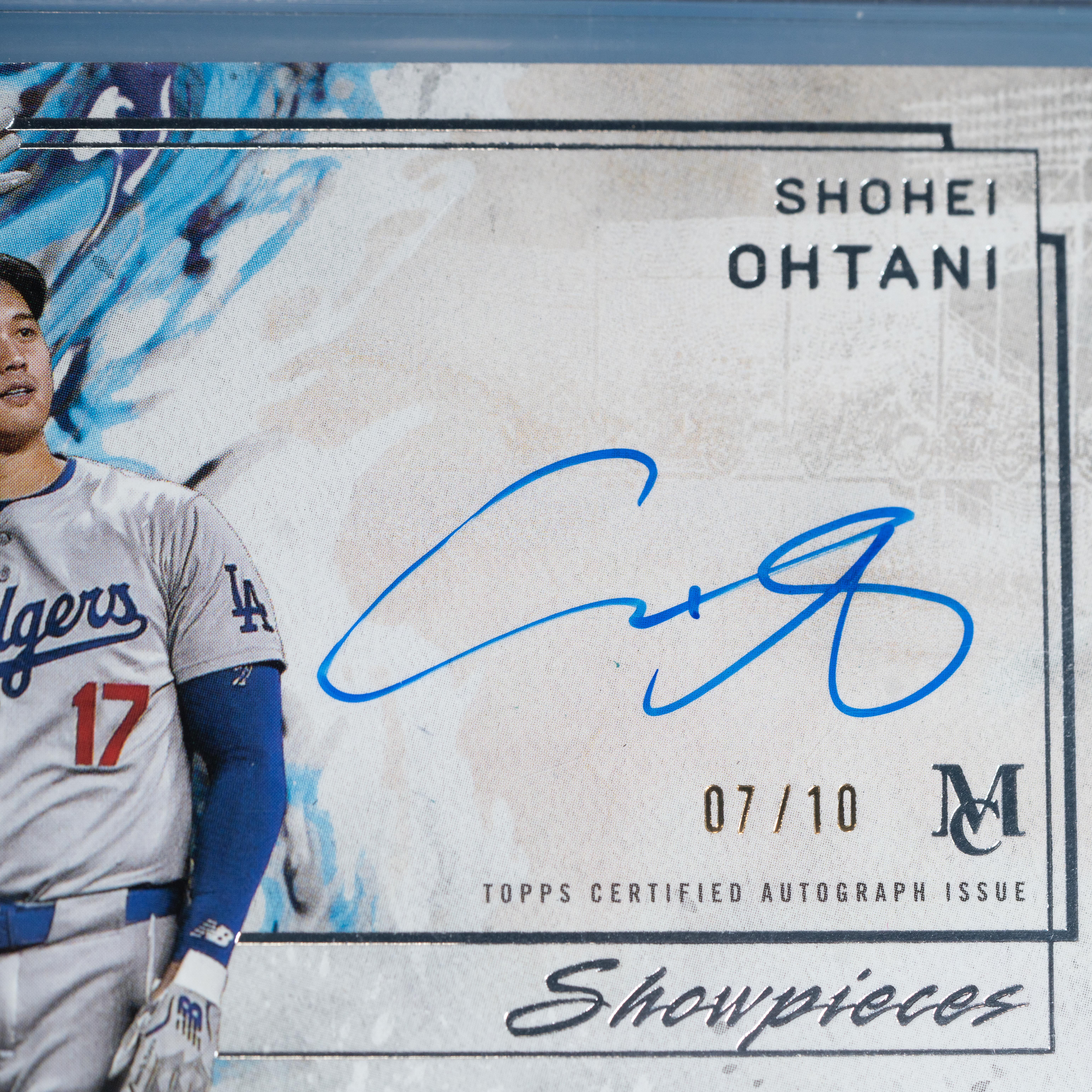 Shohei Ohtani 2025 Topps Museum Collection Showpieces Autographs #SASO #7/10 at PristineAuction.com Shohei Ohtani 2025 Topps Museum Collection Showpieces Autographs #SASO #7/10 at PristineAuction.com