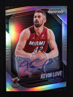 Kevin Love 2024-25 Panini Prizm Black Autographs Prizms Silver #183 at PristineAuction.com