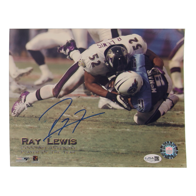 Ray Lewis Signed Ravens 8x10 Photo (JSA) at PristineAuction.com Ray Lewis Signed Ravens 8x10 Photo (JSA) at PristineAuction.com