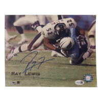 Ray Lewis Signed Ravens 8x10 Photo (JSA) at PristineAuction.com