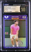 Carlos Alcaraz 2023 Leaf Web Exclusives Pro Set Purple #PSG27 #12/15 (CGC 10 | Pristine Black Label) at PristineAuction.com