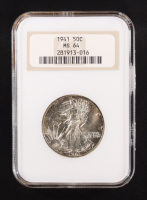 1941 Walking Liberty Silver 50C Half Dollar (NGC MS64) at PristineAuction.com
