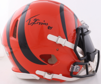 Tee Higgins Signed Bengals Full-Size Authentic On-Field Speed Helmet With Visor (Beckett) at PristineAuction.com