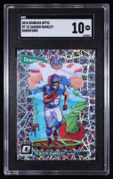 Saquon Barkley 2018 Donruss Optic Downtown #DT15 RC (SGC 10) at PristineAuction.com