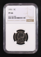 1951 Jefferson 5C Proof Nickel (NGC PF66) at PristineAuction.com