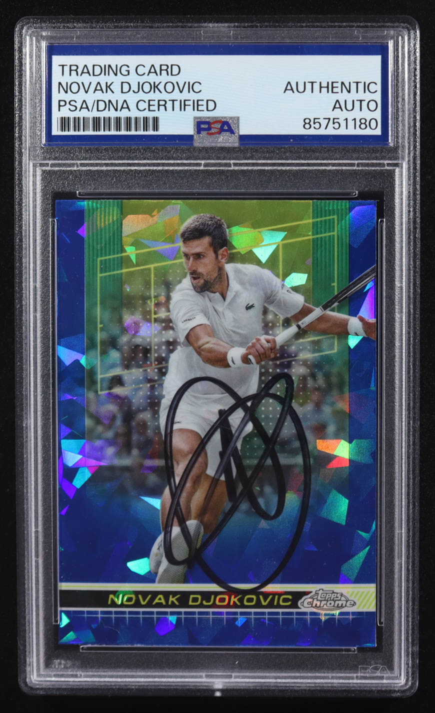 Novak Djokovic Signed 2024 Topps Chrome #1 (PSA) at PristineAuction.com Novak Djokovic Signed 2024 Topps Chrome #1 (PSA) at PristineAuction.com