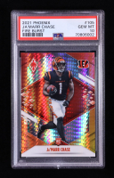 Ja'Marr Chase 2021 Panini Phoenix Fire Burst #105 RC (PSA 10) at PristineAuction.com