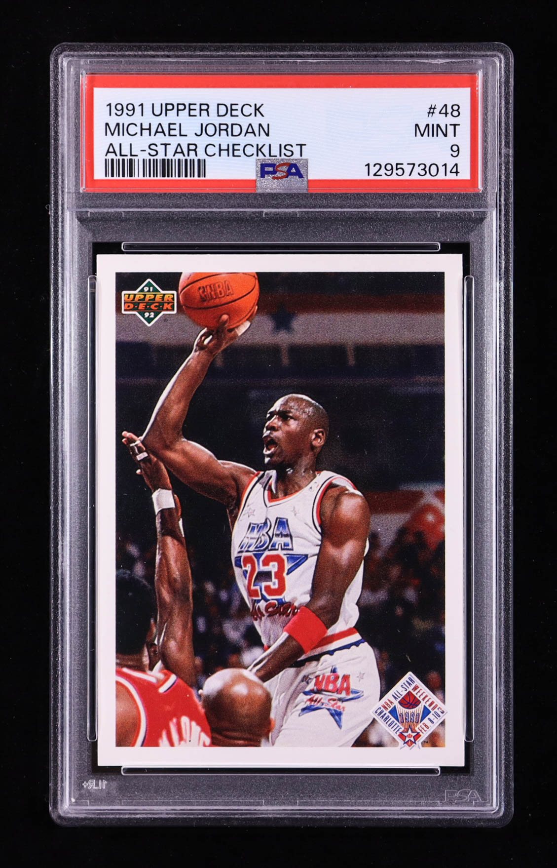 Michael Jordan 1991-92 Upper Deck #48 AS CL (PSA 9) at PristineAuction.com Michael Jordan 1991-92 Upper Deck #48 AS CL (PSA 9) at PristineAuction.com