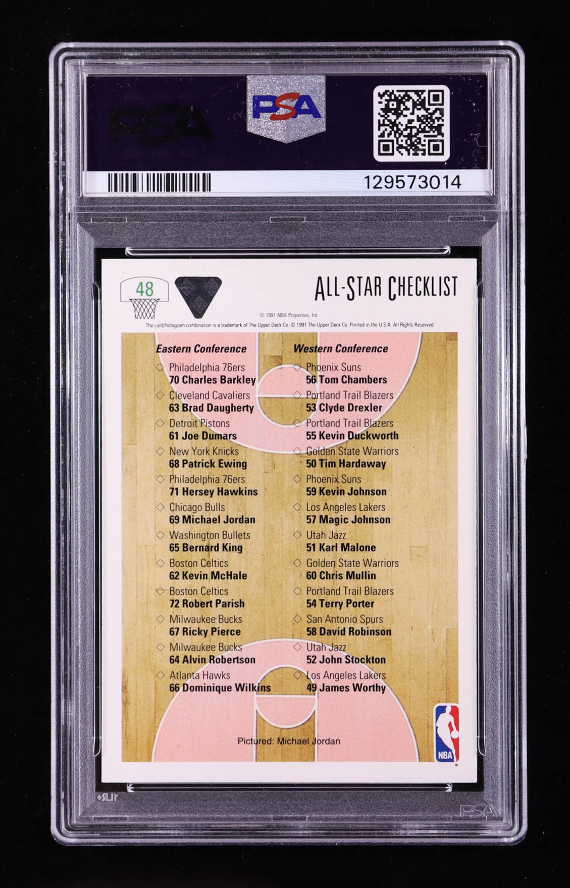 Michael Jordan 1991-92 Upper Deck #48 AS CL (PSA 9) at PristineAuction.com Michael Jordan 1991-92 Upper Deck #48 AS CL (PSA 9) at PristineAuction.com