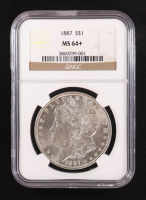 1887 Morgan Silver $1 Dollar (NGC MS64+) at PristineAuction.com