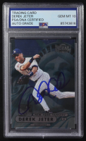 Derek Jeter Signed 1998 Fleer Metal Universe #199 (PSA) at PristineAuction.com