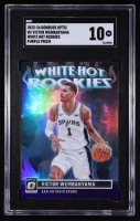 Victor Wembanyama 2023-24 Donruss Optic White Hot Rookies Purple #2 RC (SGC 10) at PristineAuction.com