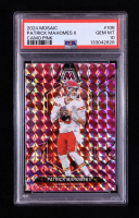 Patrick Mahomes II 2024 Panini Mosaic Mosaic Camo Pink #106 (PSA 10) at PristineAuction.com