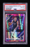 Luka Doncic 2019-20 Donruss Optic Hyper Pink #16 (PSA 10) at PristineAuction.com